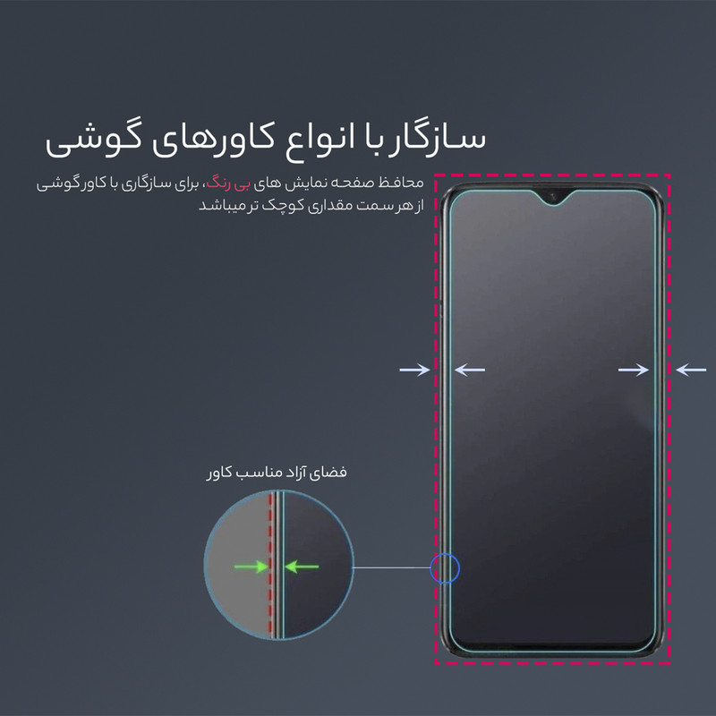محافظ صفحه نمایش جی اف مدل Diamond مناسب برای گوشی موبایل سامسونگ Galaxy A91