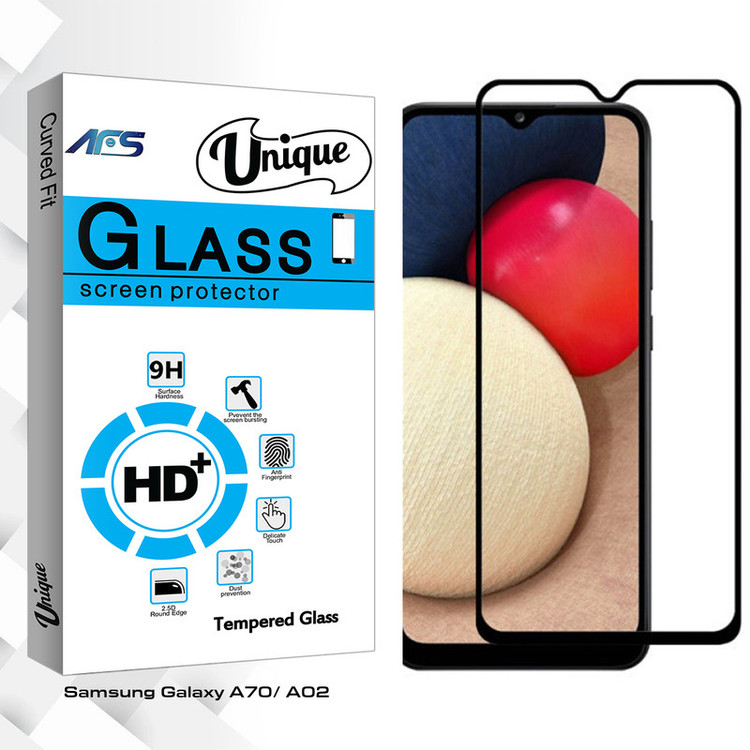 محافظ صفحه نمایش سرامیکی مات ای اف اس مدل Unique Glass مناسب برای گوشی موبایل سامسونگ Galaxy A70/ A02