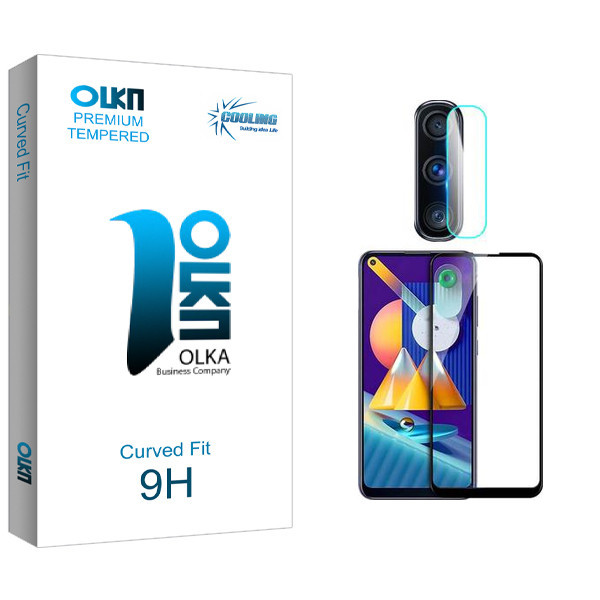 محافظ صفحه نمایش سرامیکی مات کولینگ مدل Olka Pro مناسب برای گوشی موبایل سامسونگ Galaxy M11 به همراه محافظ لنز دوربین