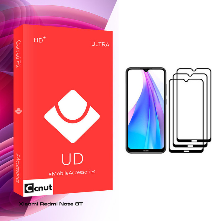 محافظ صفحه نمایش کوکونات مدل UD مناسب برای گوشی موبایل شیائومی Redmi Note 8T بسته سه عددی
