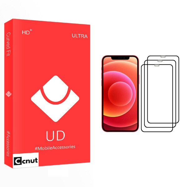 محافظ صفحه نمایش کوکونات مدل UD Glass مناسب برای گوشی موبایل اپل iPhone 12 Pro بسته 3 عددی