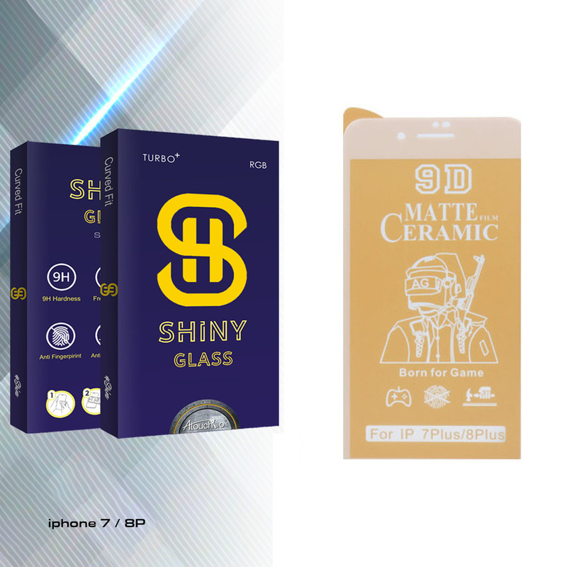 محافظ صفحه نمایش سرامیکی مات آتوچبو مدل Shiny Glass مناسب برای گوشی موبایل اپل iphone 7 / 8P