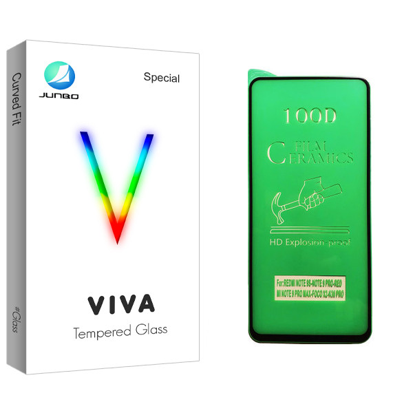 محافظ صفحه نمایش سرامیکی جانبو مدل Viva Glass مناسب برای گوشی موبایل شیائومی Redmi Note 9 Pro Max