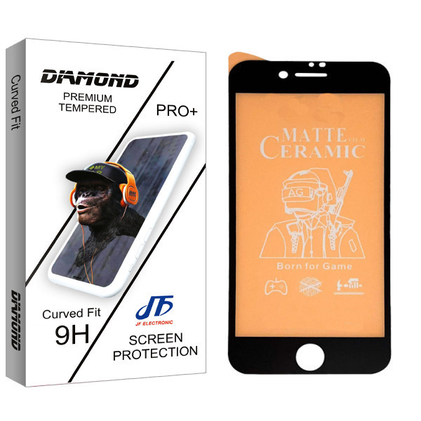 محافظ صفحه نمایش مات جی اف مدل Diamond glass مناسب برای گوشی موبایل اپل Iphone 7