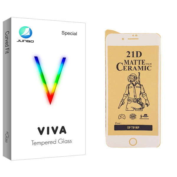 محافظ صفحه نمایش سرامیکی جانبو مدل Viva Glass مناسب برای گوشی موبایل اپل iPhone 7 Plus