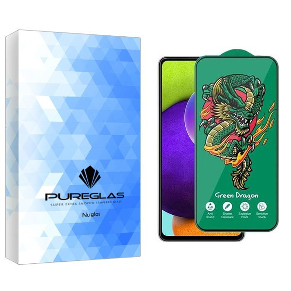 محافظ صفحه نمایش پیور گلس مدل NueGlas Green_Dragon مناسب برای گوشی موبایل سامسونگ Galaxy A52