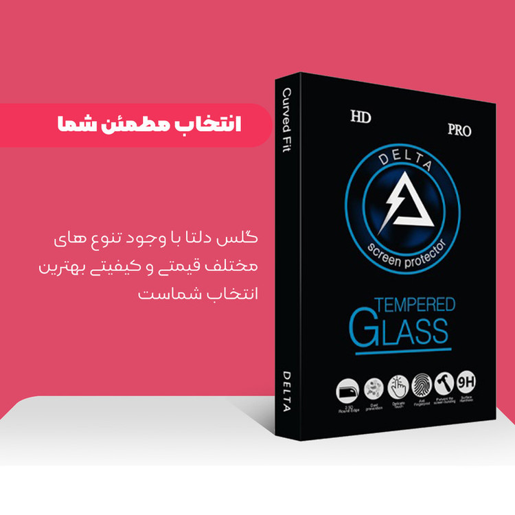 محافظ صفحه نمایش سرامیکی دلتا مدل Fit مناسب برای گوشی موبایل شیائومی Redmi Note 8 Pro