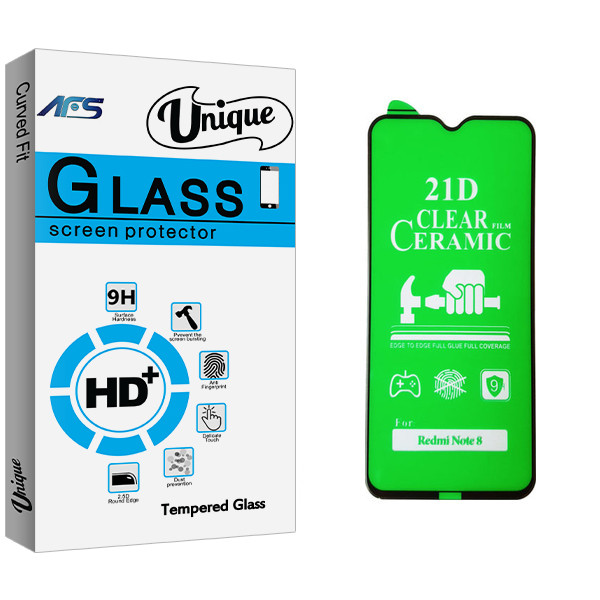 محافظ صفحه نمایش سرامیکی ای اف اس مدل Unique Glass مناسب برای گوشی موبایل شیائومی Note 8