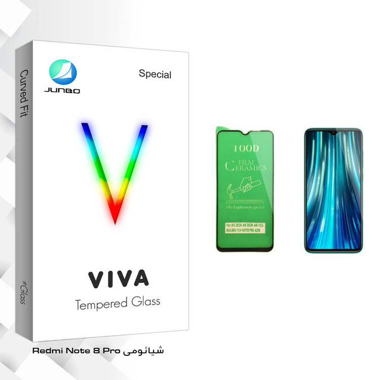 محافظ صفحه نمایش سرامیکی جانبو مدل Viva Glass مناسب برای گوشی موبایل شیائومی Redmi Note 8 Pro