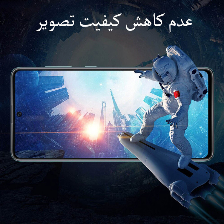 محافظ صفحه نمایش سرامیکی دلتا مدل HD مناسب برای گوشی موبایل اپل iPhone X