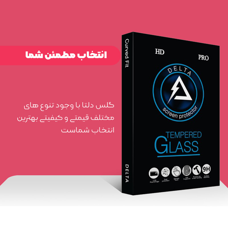 محافظ صفحه نمایش مات دلتا مدل Fit مناسب برای گوشی موبایل سامسونگ Galaxy A20/A30/A50/A30s/A50s/M30/M31