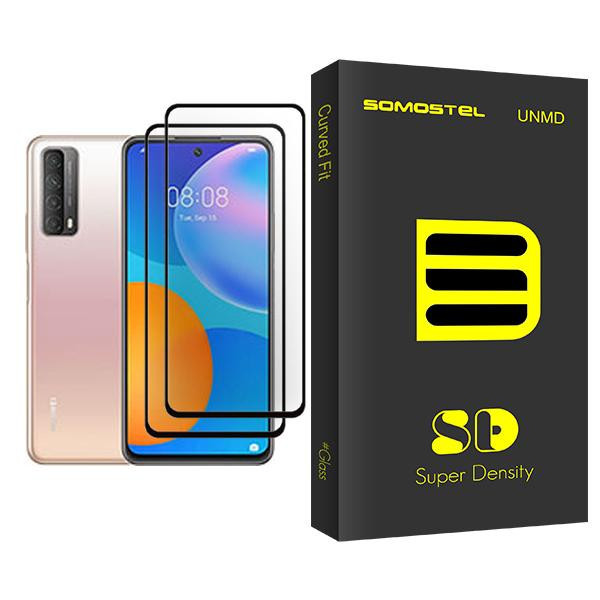 محافظ صفحه نمایش سوماستل مدل SD Glass MIX002 مناسب برای گوشی موبایل هوآوی P smart 2021 بسته دو عددی