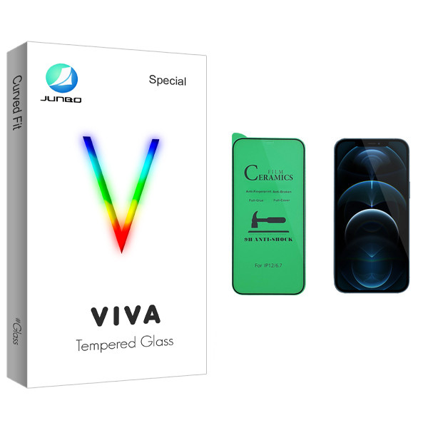 محافظ صفحه نمایش سرامیکی جانبو مدل Viva Glass مناسب برای گوشی موبایل اپل iPhone 12 Pro Max