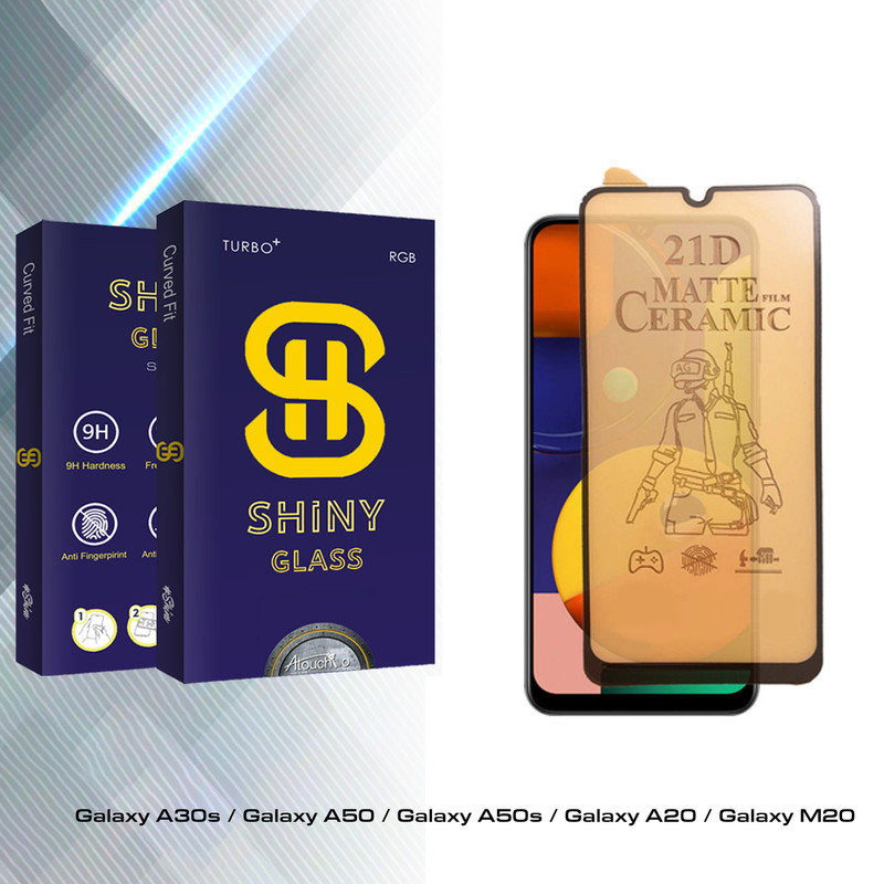 محافظ صفحه نمایش سرامیکی مات آتوچبو مدل Shiny Glass مناسب برای گوشی موبایل سامسونگ Galaxy A30s / Galaxy A50 / Galaxy A50s / Galaxy A20 / Galaxy M20
