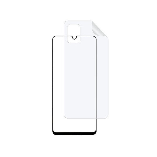 محافظ صفحه نمایش کی آر مدل FUL مناسب برای گوشی موبایل سامسونگ Galaxy A51 به همراه محافظ پشت گوشی