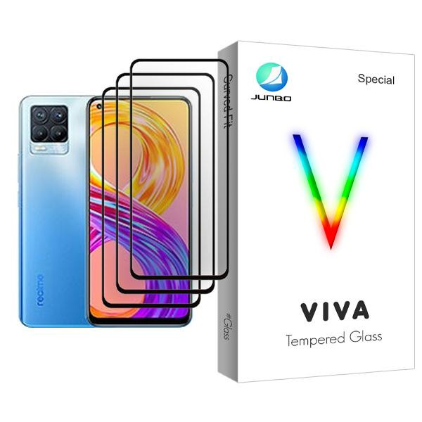 محافظ صفحه نمایش جانبو مدل Viva Glass MIX003 مناسب برای گوشی موبایل ریلمی 8 Pro بسته سه عددی