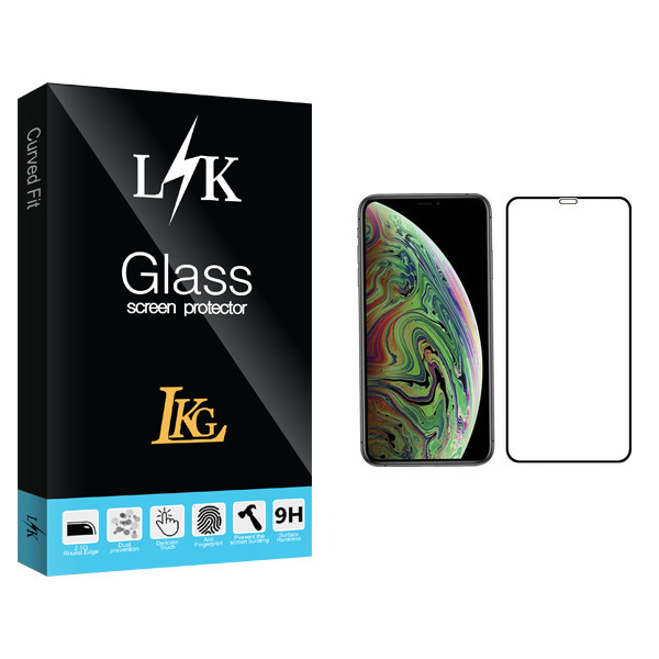 محافظ صفحه نمایش ال کا جی مدل LK Glass مناسب برای گوشی موبایل اپل iPhone XS