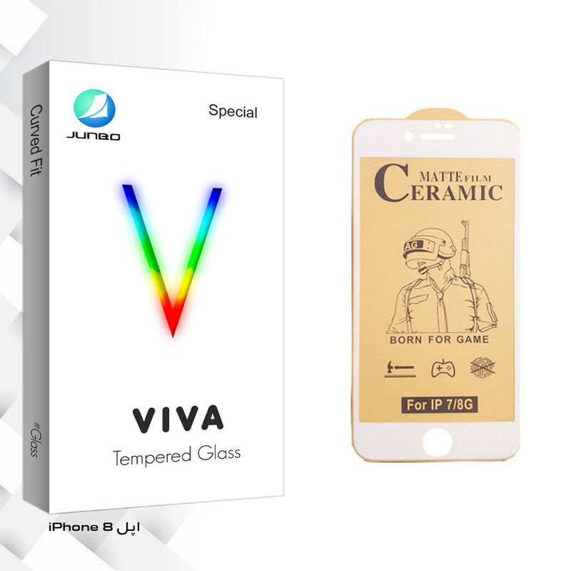 محافظ صفحه نمایش سرامیکی جانبو مدل Viva Glass مناسب برای گوشی موبایل اپل iPhone 8