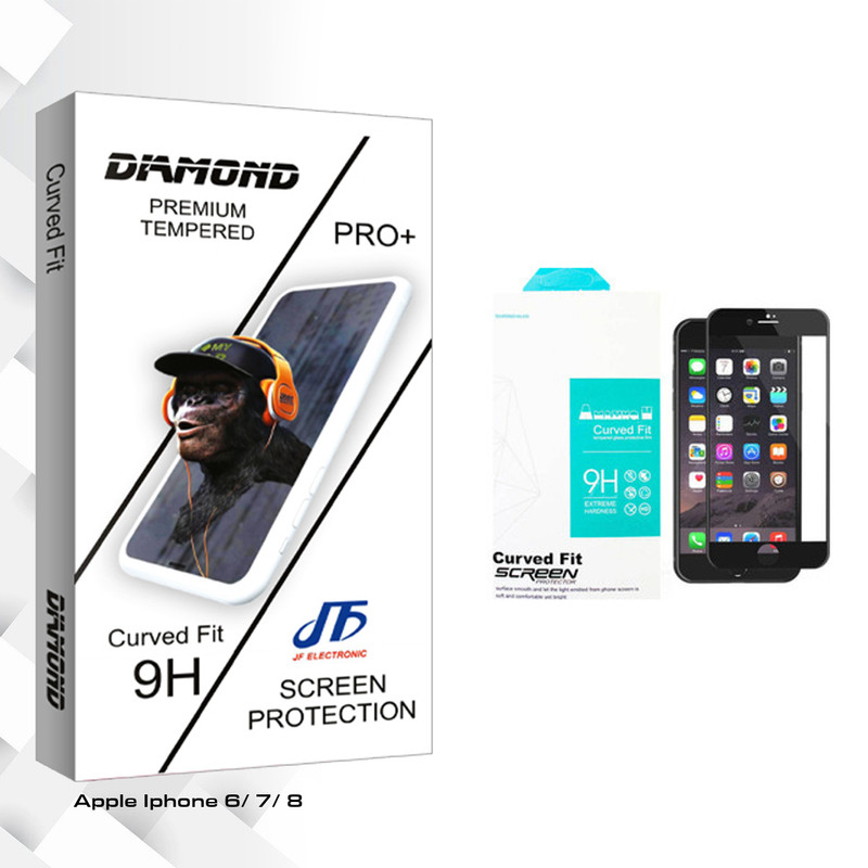 محافظ صفحه نمایش مات جی اف مدل Diamond glass مناسب برای گوشی موبایل اپل Iphone 6/ 7 / 8