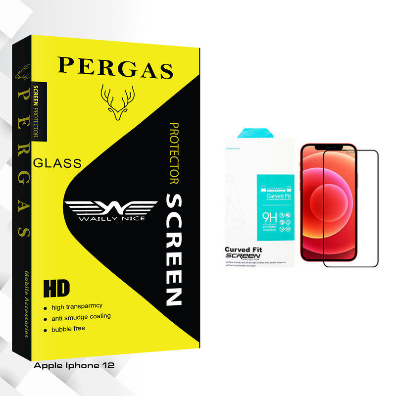 محافظ صفحه نمایش مات وایلی نایس مدل Pergas Glass مناسب برای گوشی موبایل اپل Iphone 12