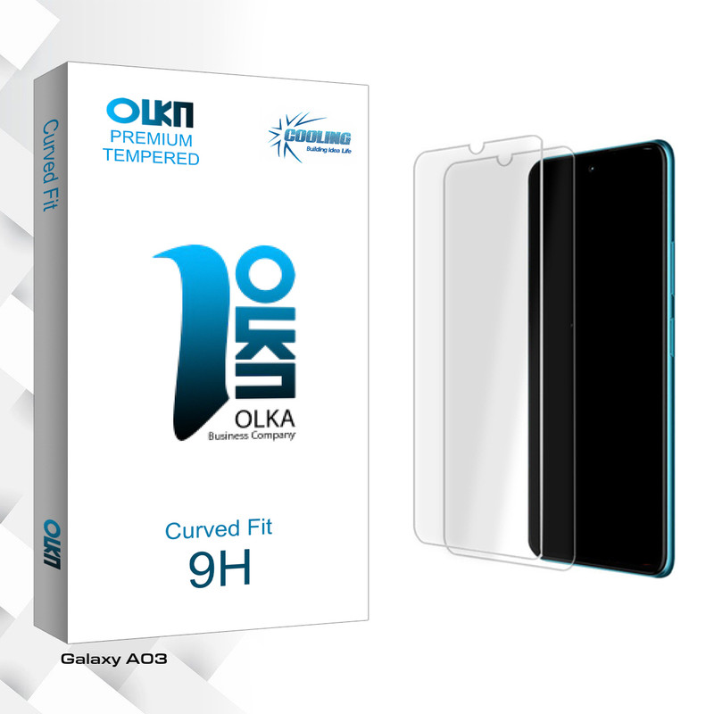 محافظ صفحه نمایش شیشه ای کولینگ مدل Olka Glass MIX مناسب برای گوشی موبایل سامسونگ Galaxy A03 بسته دو عددی