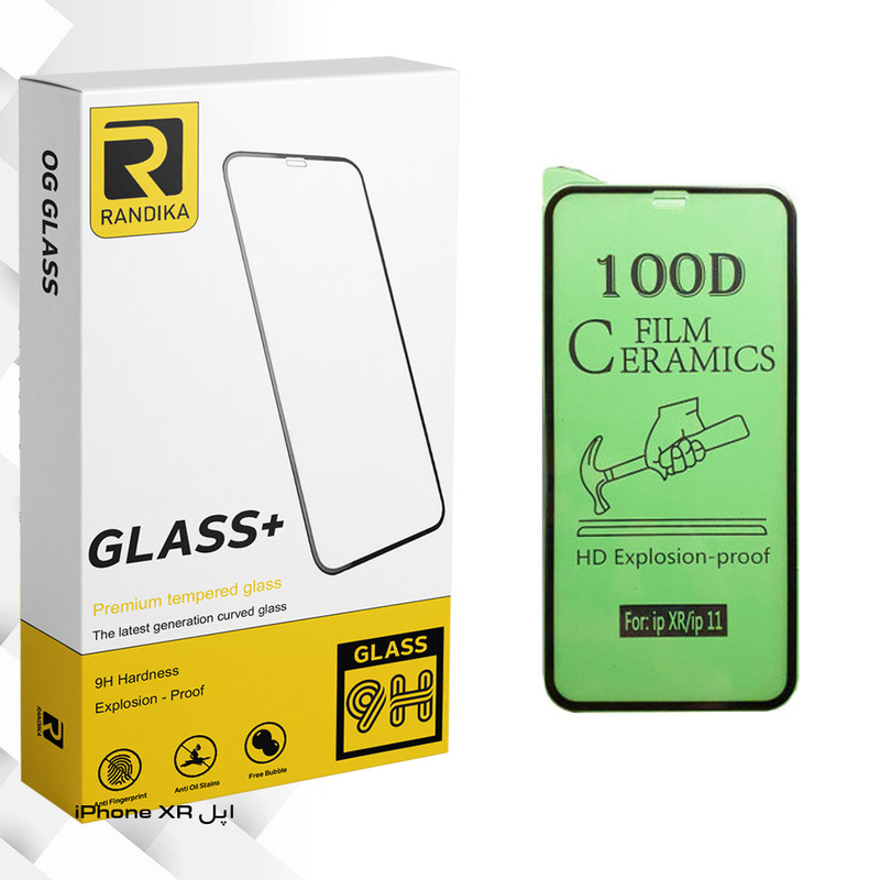 محافظ صفحه نمایش سرامیکی راندیکا مدل GLD مناسب برای گوشی موبایل اپل iPhone XR