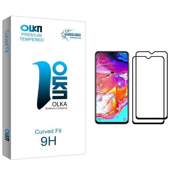 محافظ صفحه نمایش کولینگ مدل Olka glass مناسب برای گوشی موبایل سامسونگ Galaxy A70 بسته دو عددی