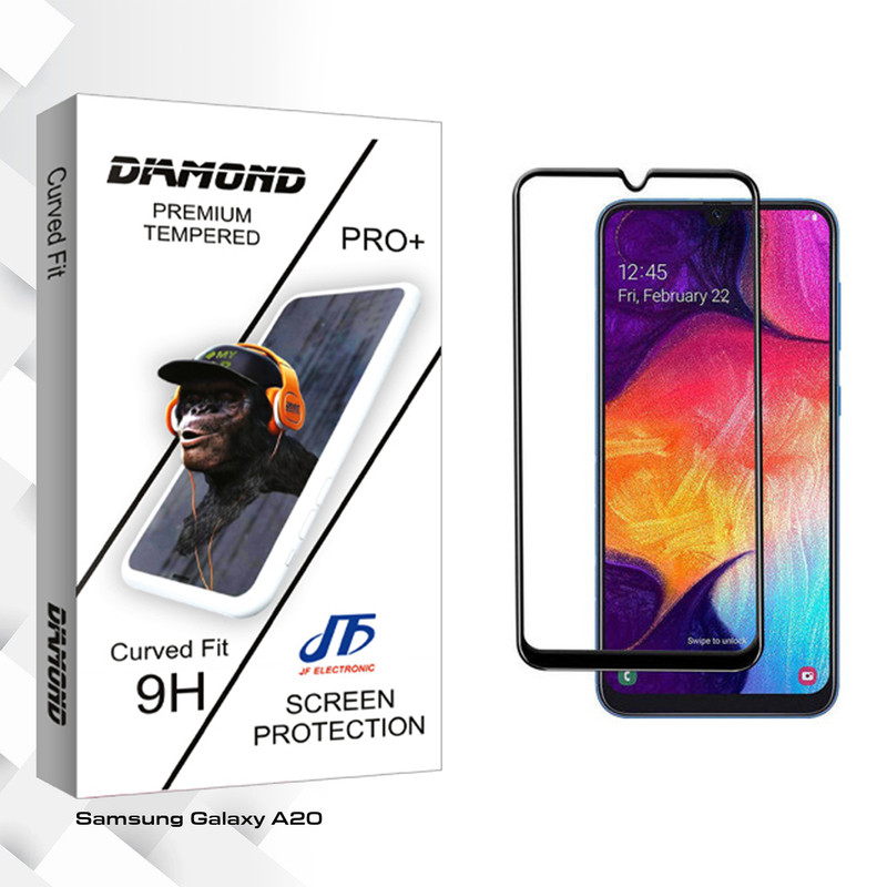 محافظ صفحه نمایش جی اف مدل Diamond glass مناسب برای گوشی موبایل سامسونگ Galaxy A20