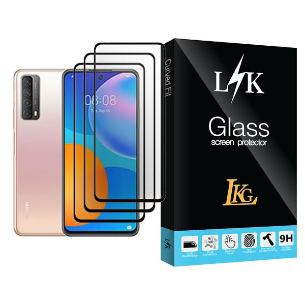 محافظ صفحه نمایش ال کا جی مدل LK Glass MIX003 مناسب برای گوشی موبایل هوآوی Y7a بسته سه عددی
