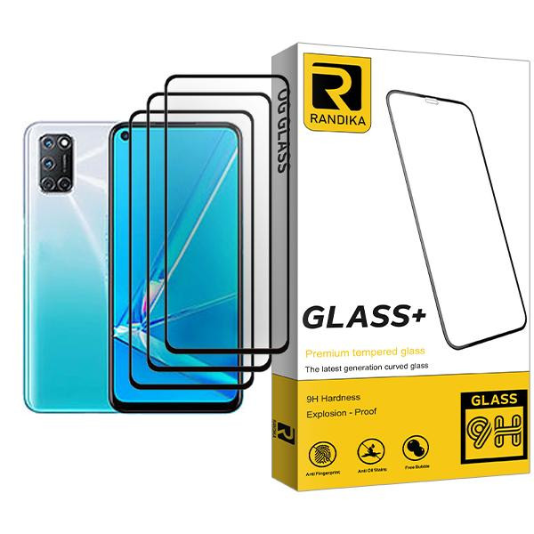 محافظ صفحه نمایش راندیکا مدل Randika Glass MIX003 مناسب برای گوشی موبایل اوپو A92 بسته سه عددی