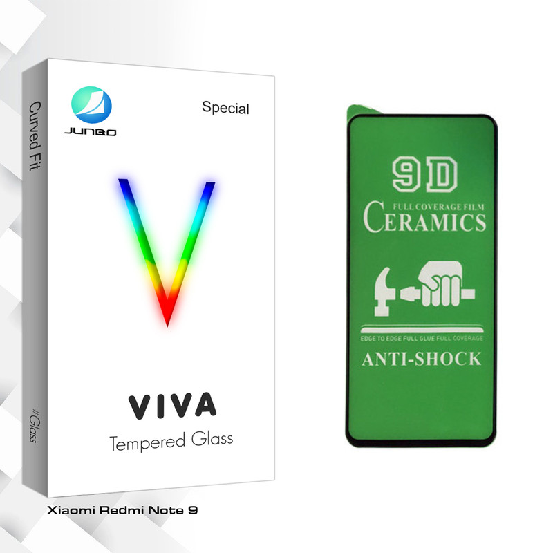 محافظ صفحه نمایش سرامیکی جانبو مدل Viva Glass مناسب برای گوشی موبایل شیائومی Redmi Note 9