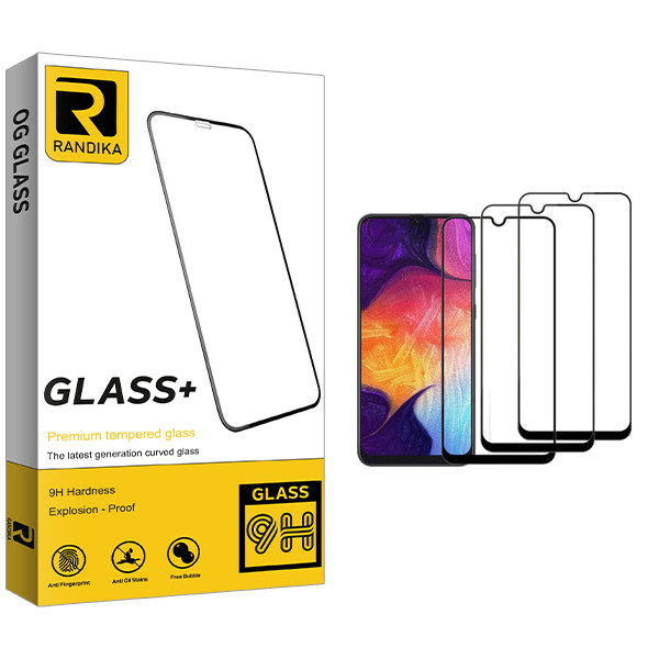 محافظ صفحه نمایش راندیکا مدل GLD مناسب برای گوشی موبایل سامسونگ Galaxy A20 بسته سه عددی