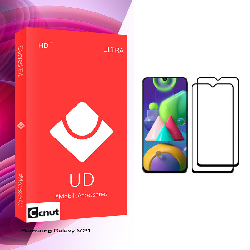 محافظ صفحه نمایش کوکونات مدل UD Glass مناسب برای گوشی موبایل سامسونگ Galaxy M21 بسته دو عددی