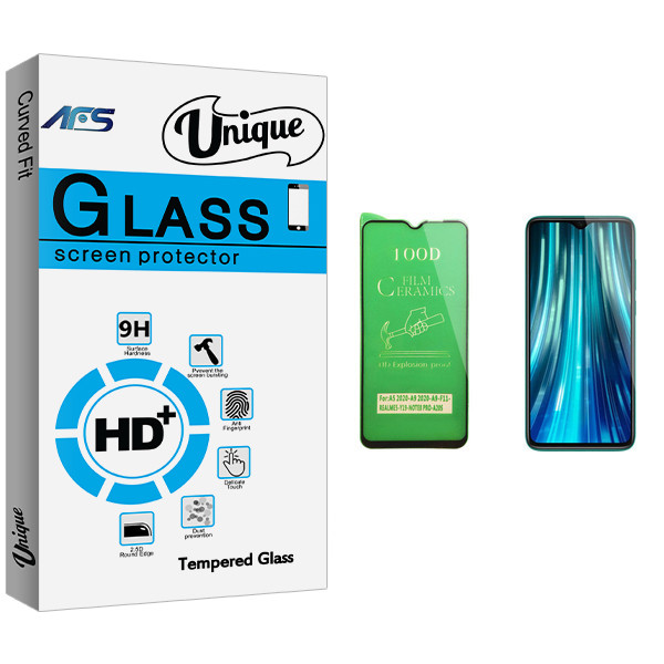 محافظ صفحه نمایش سرامیکی ای اف اس مدل Unique Glass مناسب برای گوشی موبایل شیائومی Redmi Note 8 Pro