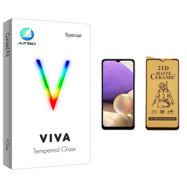 محافظ صفحه نمایش سرامیکی جانبو مدل Viva Glass مناسب برای گوشی موبایل سامسونگ Galaxy A32