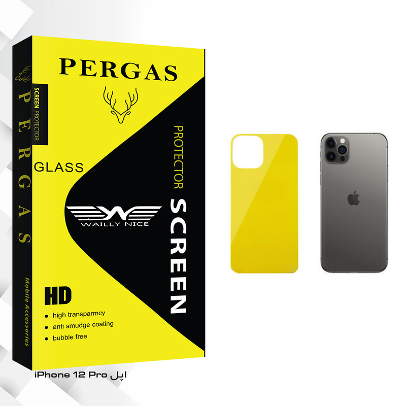 محافظ پشت گوشی وایلی نایس مدل Pergas Glass مناسب برای گوشی موبایل اپل iPhone 12 Pro