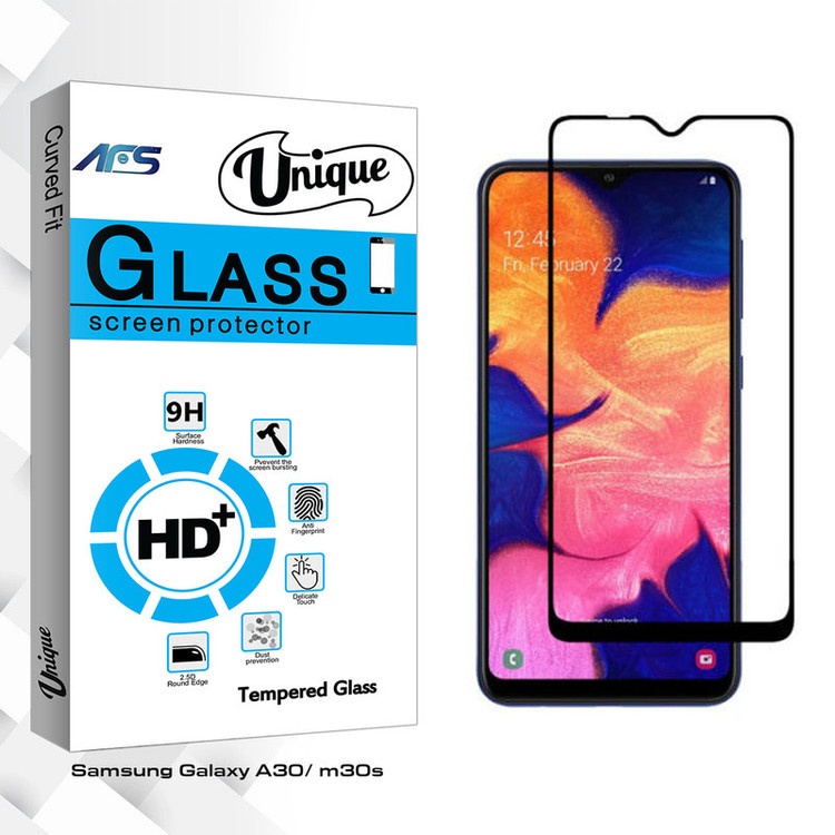 محافظ صفحه نمایش سرامیکی مات ای اف اس مدل Unique Glass مناسب برای گوشی موبایل سامسونگ Galaxy A30/ m30s