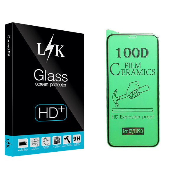 محافظ صفحه نمایش سرامیکی ال کی مدل Hard glass مناسب برای گوشی موبایل اپل iPhone 11 Pro