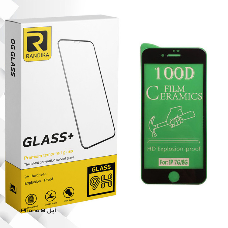 محافظ صفحه نمایش سرامیکی راندیکا مدل GLD مناسب برای گوشی موبایل اپل iPhone 8