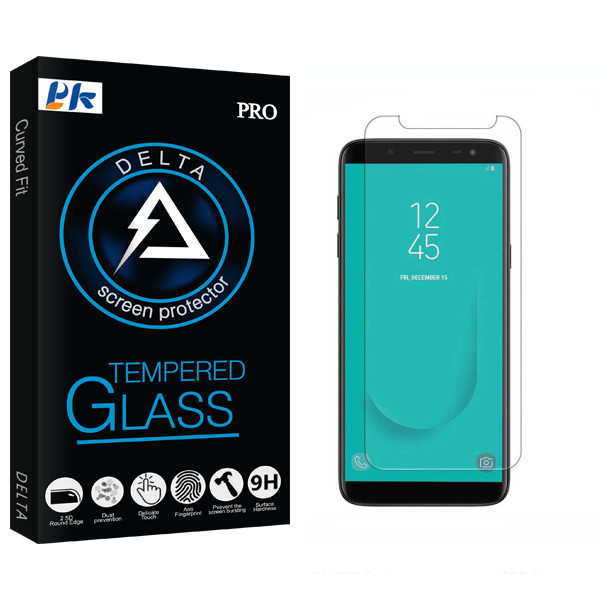 محافظ صفحه نمایش شیشه ای پی کی مدل Delta Glass مناسب برای گوشی موبایل سامسونگ Galaxy J8 Plus