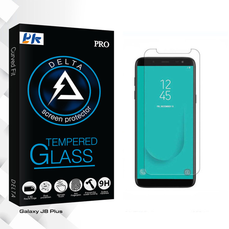 محافظ صفحه نمایش شیشه ای پی کی مدل Delta Glass مناسب برای گوشی موبایل سامسونگ Galaxy J8 Plus