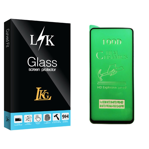 محافظ صفحه نمایش سرامیکی ال کا جی مدل LK Glass مناسب برای گوشی موبایل شیائومی Redmi Note 9 Pro Max