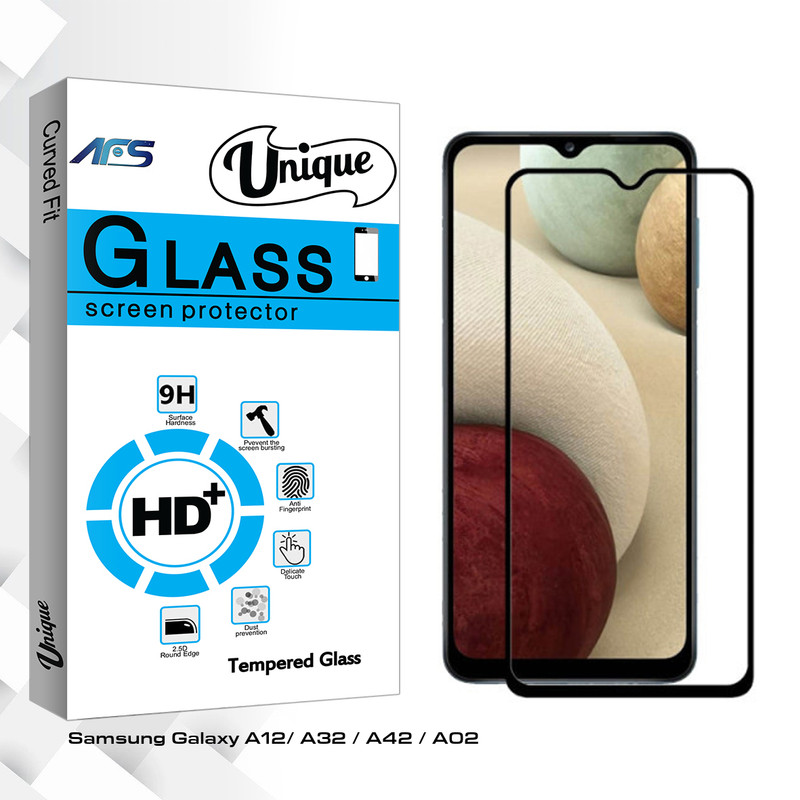 محافظ صفحه نمایش ای اف اس مدل Unique Glass مناسب برای گوشی موبایل سامسونگ Galaxy A12/ A32 / A42/ A02