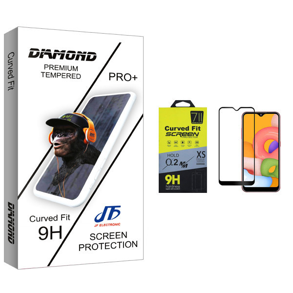 محافظ صفحه نمایش جی اف مدل Diamond glass مناسب برای گوشی موبایل سامسونگ Galaxy A01