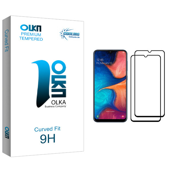 محافظ صفحه نمایش کولینگ مدل Olka glass مناسب برای گوشی موبایل سامسونگ Galaxy A20 بسته دو عددی
