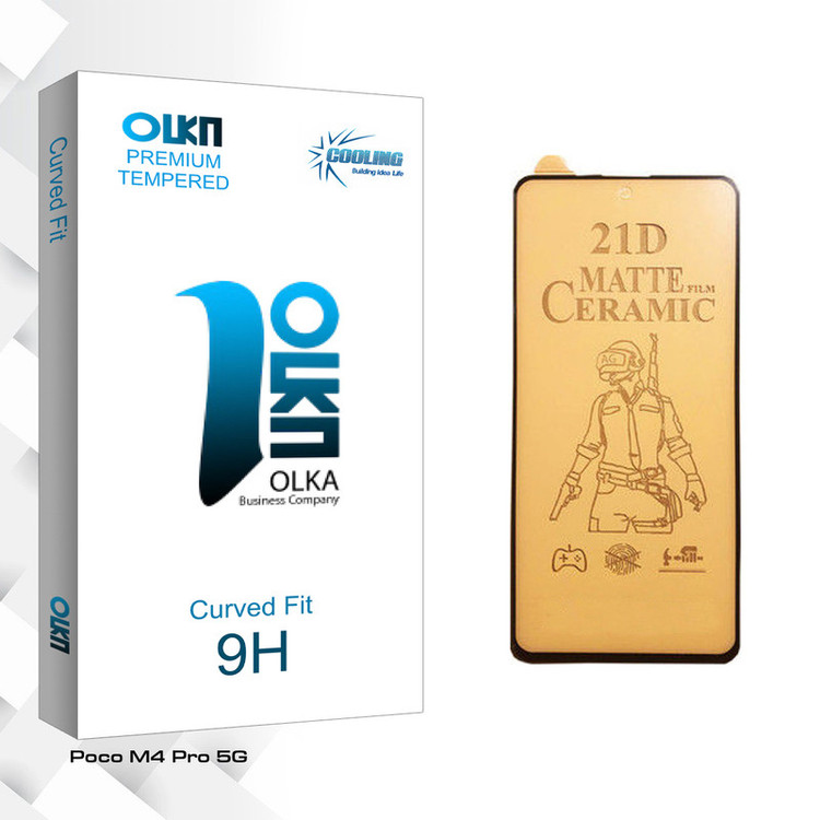محافظ صفحه نمایش سرامیکی مات کولینگ مدل Olka Glass مناسب برای گوشی موبایل شیائومی Poco M4 Pro 5G