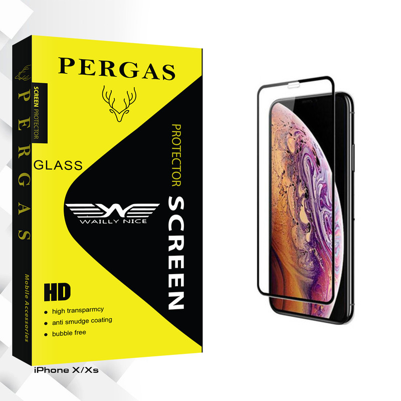 محافظ صفحه نمایش وایلی نایس مدل Pergas Glass مناسب برای گوشی موبایل اپل iPhone Xs/X