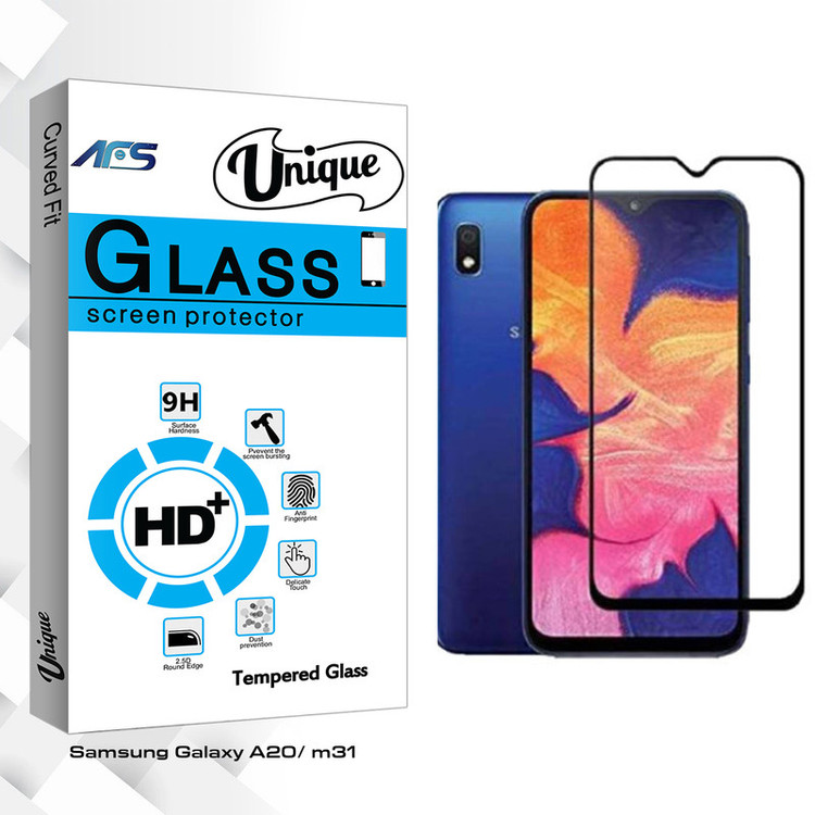 محافظ صفحه نمایش ای اف اس مدل Unique Glass مناسب برای گوشی موبایل سامسونگ Galaxy A20/ m31