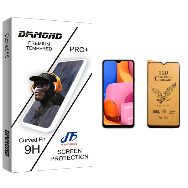 محافظ صفحه نمایش سرامیکی جی اف مدل Diamond glass مناسب برای گوشی موبایل سامسونگ Galaxy A20s