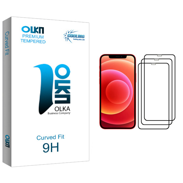 محافظ صفحه نمایش کولینگ مدل Olka مناسب برای گوشی موبایل اپل iPhone 12 بسته سه عددی